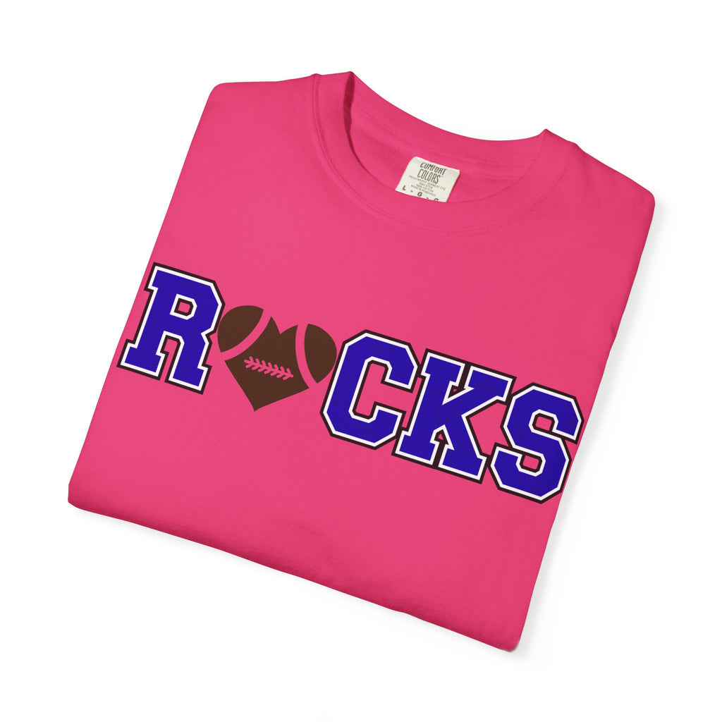 Football Rocks Unisex Garment-Dyed T-shirt