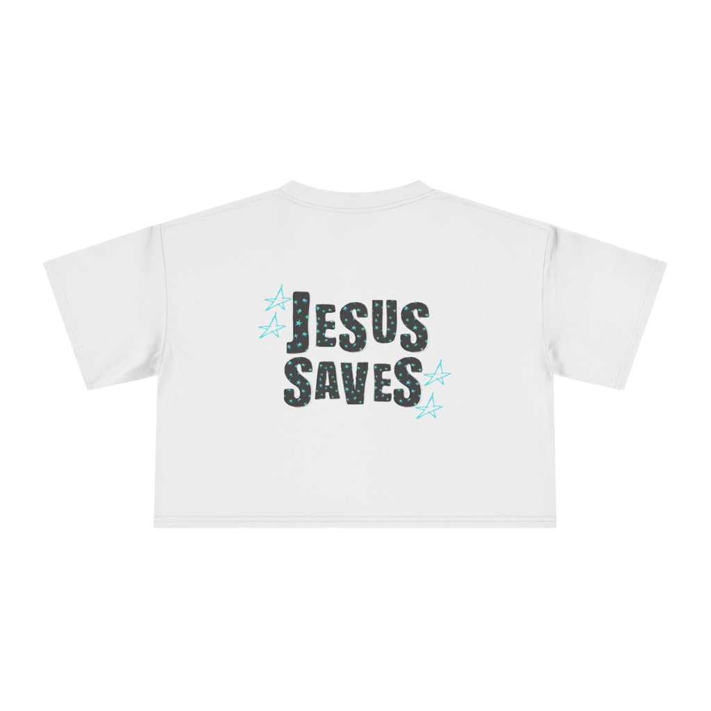 Jesus Saves Women's Crop Tee