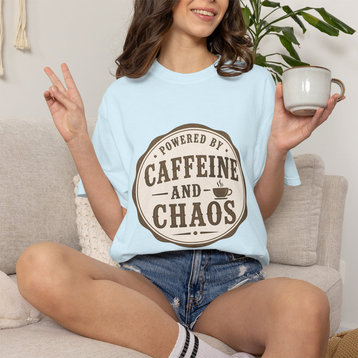 Caffeine and Chaos T-Shirt