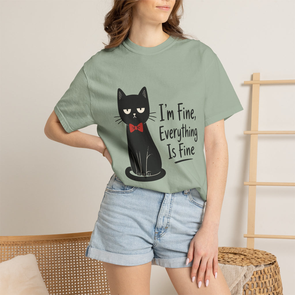 I'm Fine Everything Is Fine Cat T-Shirt