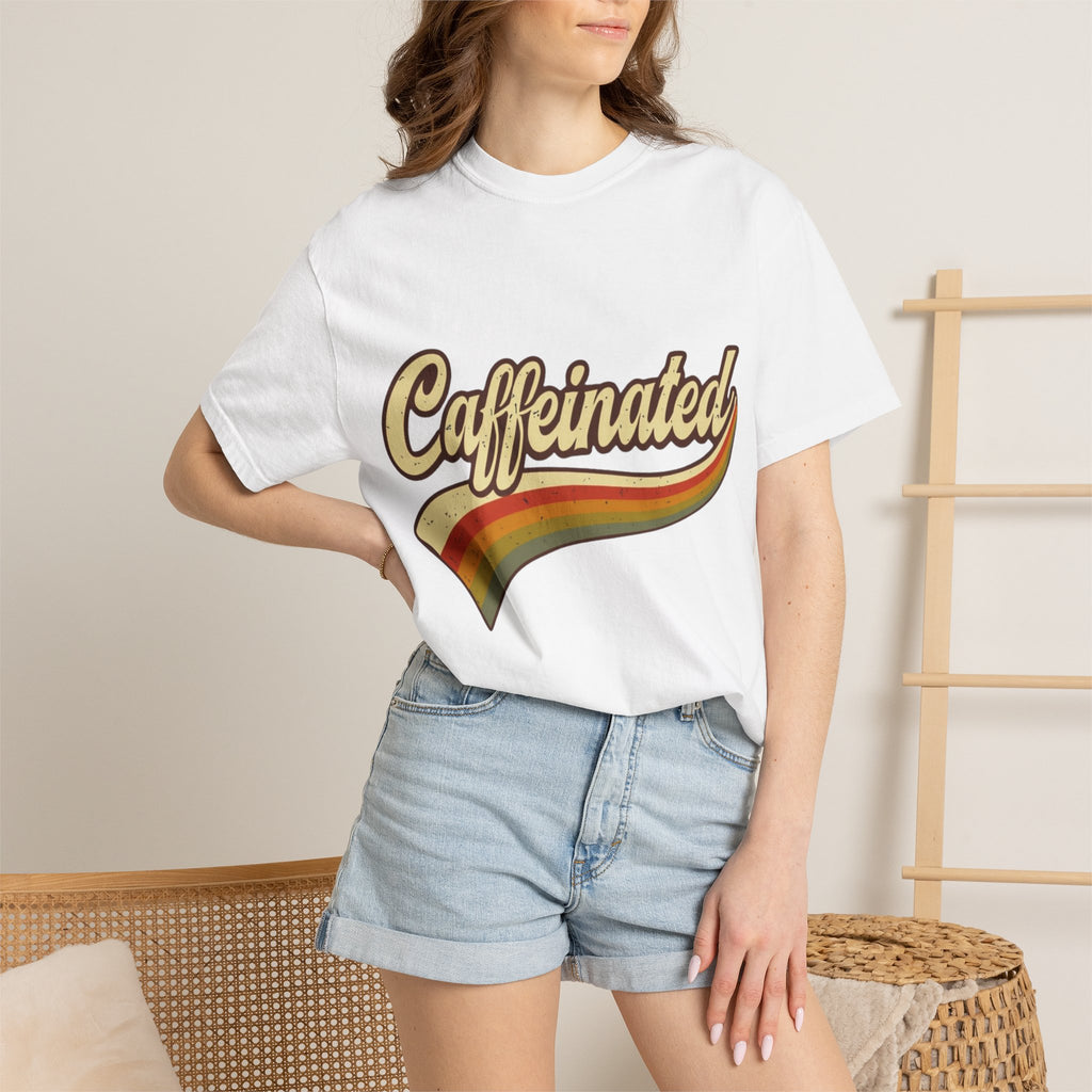 Caffeinated Retro Rainbow T-Shirt