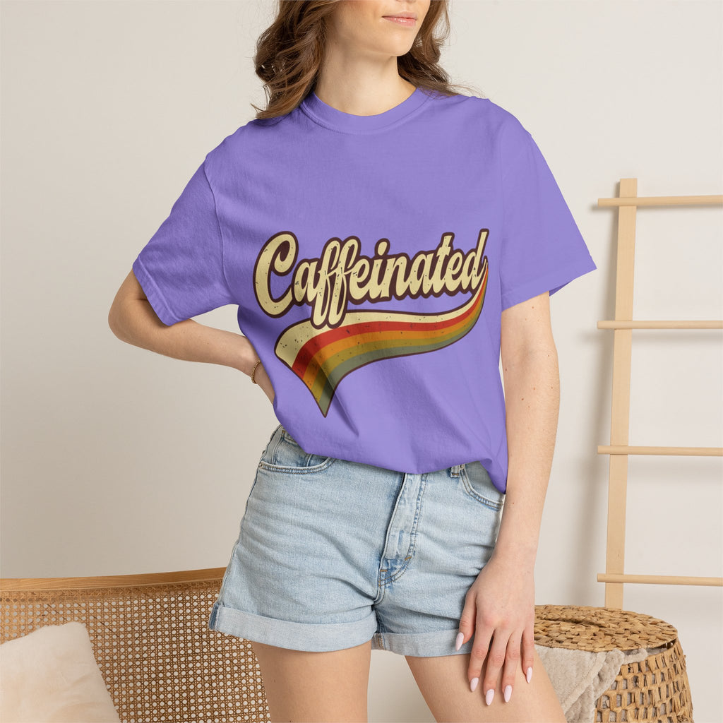 Caffeinated Retro Rainbow T-Shirt