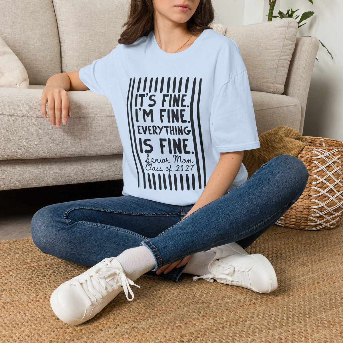 T-Shirt — "It's Fine. I'm Fine. Everything Is Fine" Graphic Tee