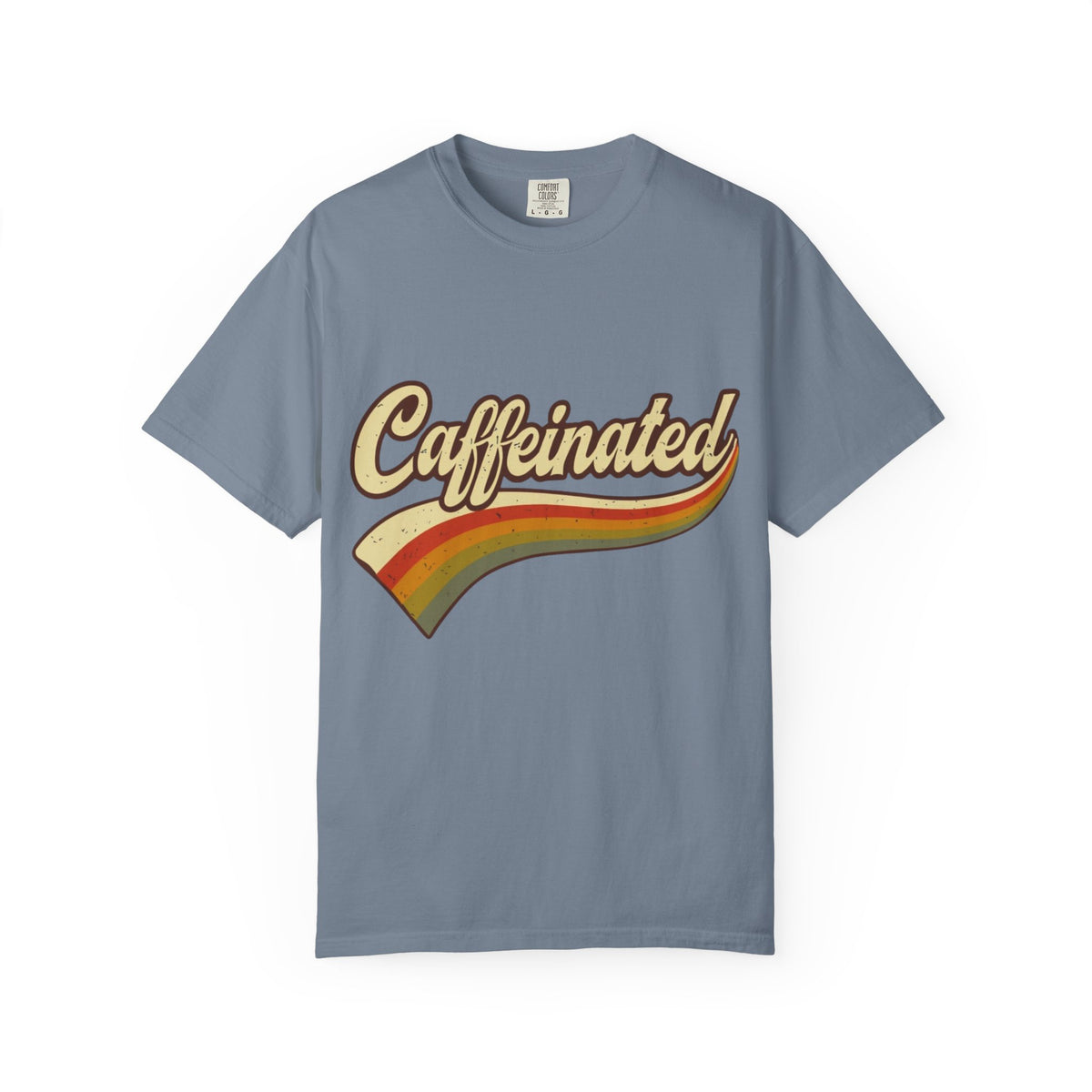 Caffeinated Retro Rainbow T-Shirt