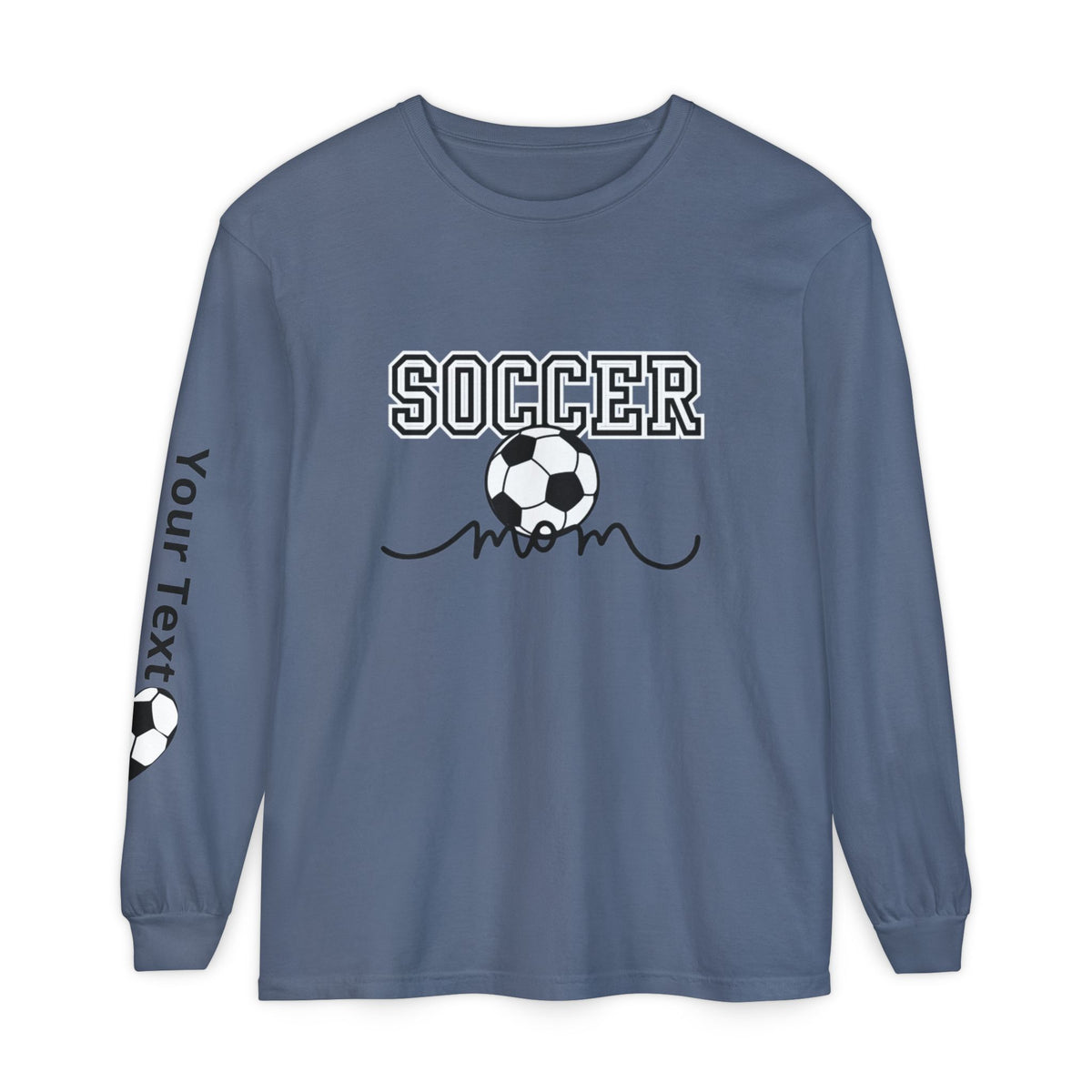Personalized Soccer Mom Long Sleeve T-Shirt