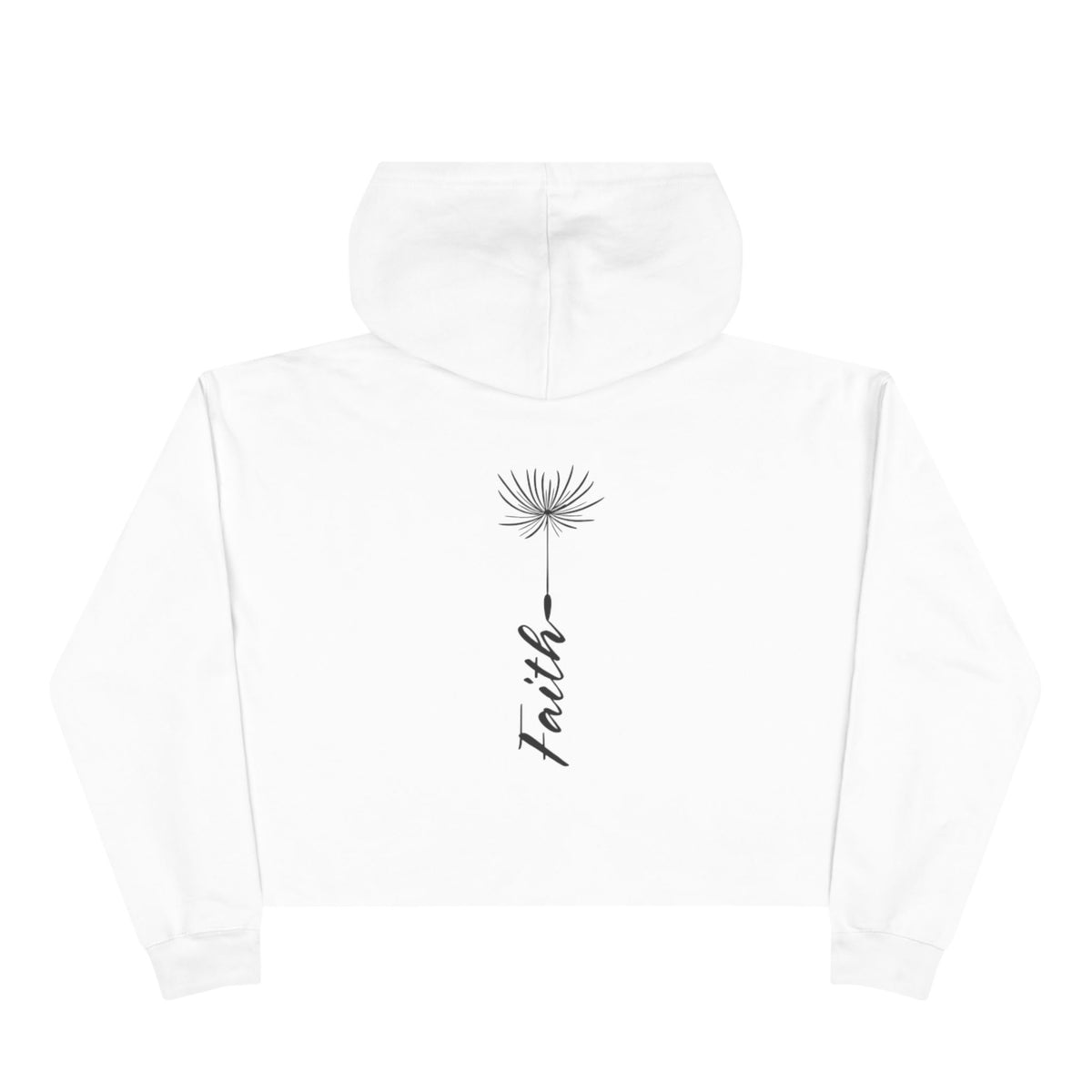 Faith Crop Front & Back Hoodie