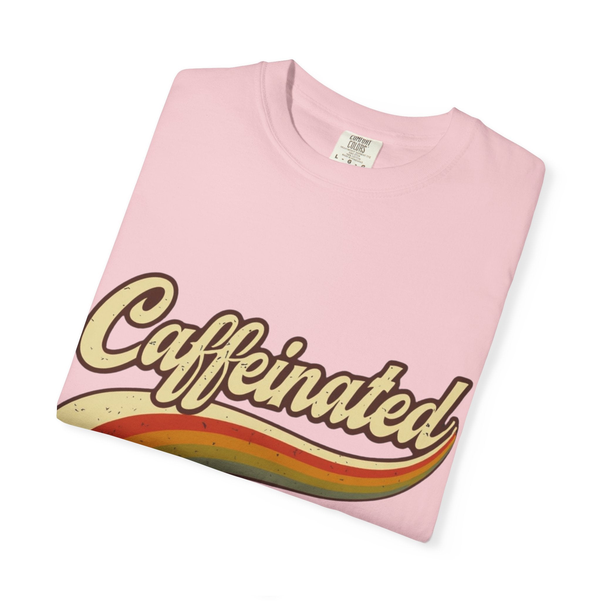 Caffeinated Retro Rainbow T-Shirt