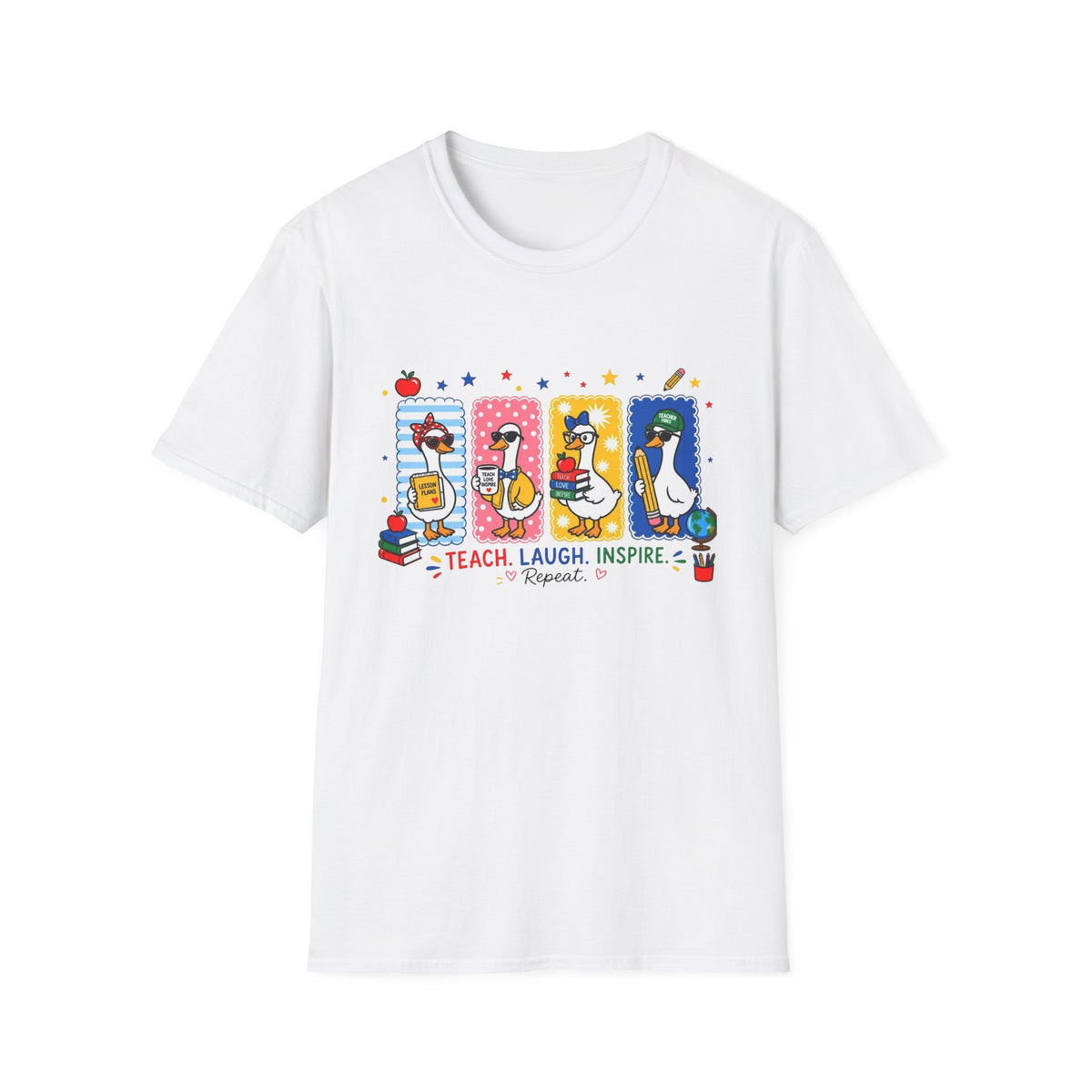 Teacher Ducks Graphic T-Shirt