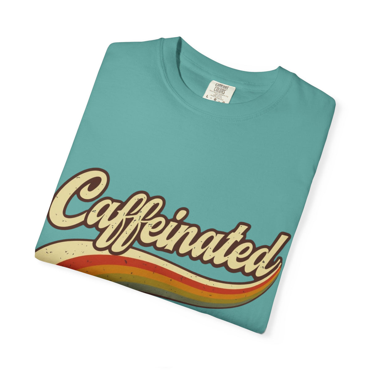 Caffeinated Retro Rainbow T-Shirt