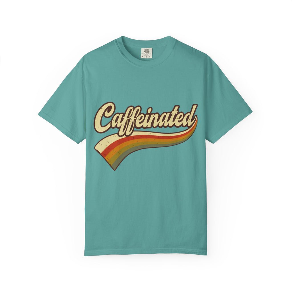 Caffeinated Retro Rainbow T-Shirt