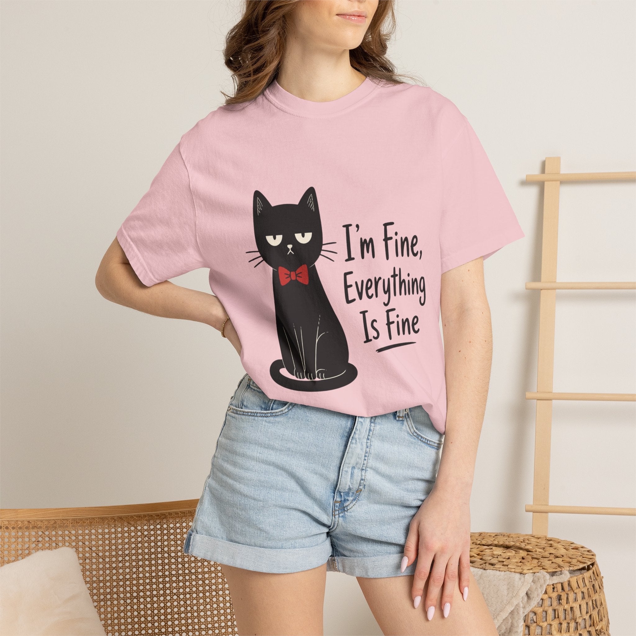 I'm Fine Everything Is Fine Cat T-Shirt