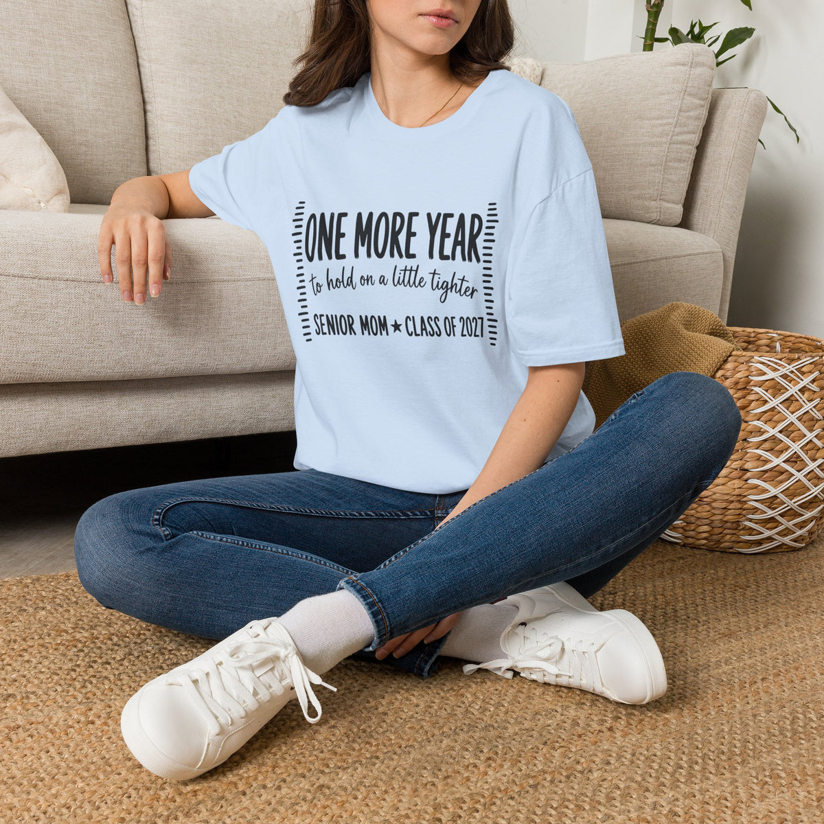 One More Year Senior Mom T-Shirt — 'One More Year to Hold On a Little Tighter' Graduation Tee