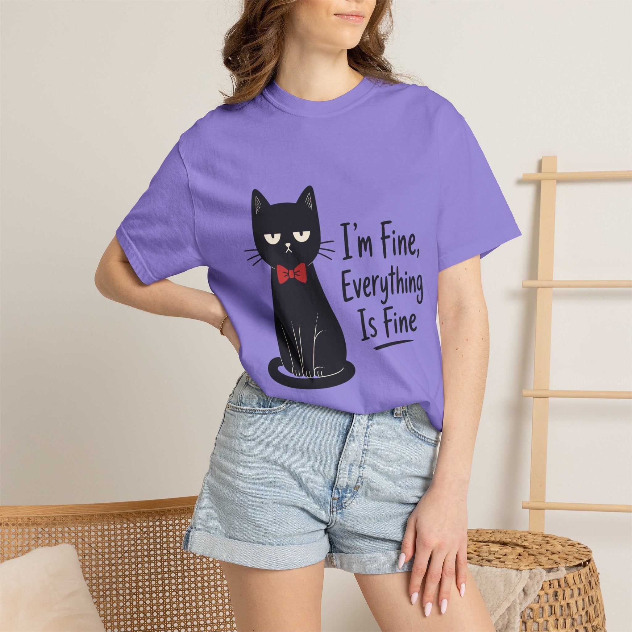 I'm Fine Everything Is Fine Cat T-Shirt