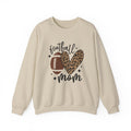 Football Mom Leopard Print Sweatshirt - Cozy Crewneck Gift for Sports Moms, Game Day Apparel, Fall Fashion