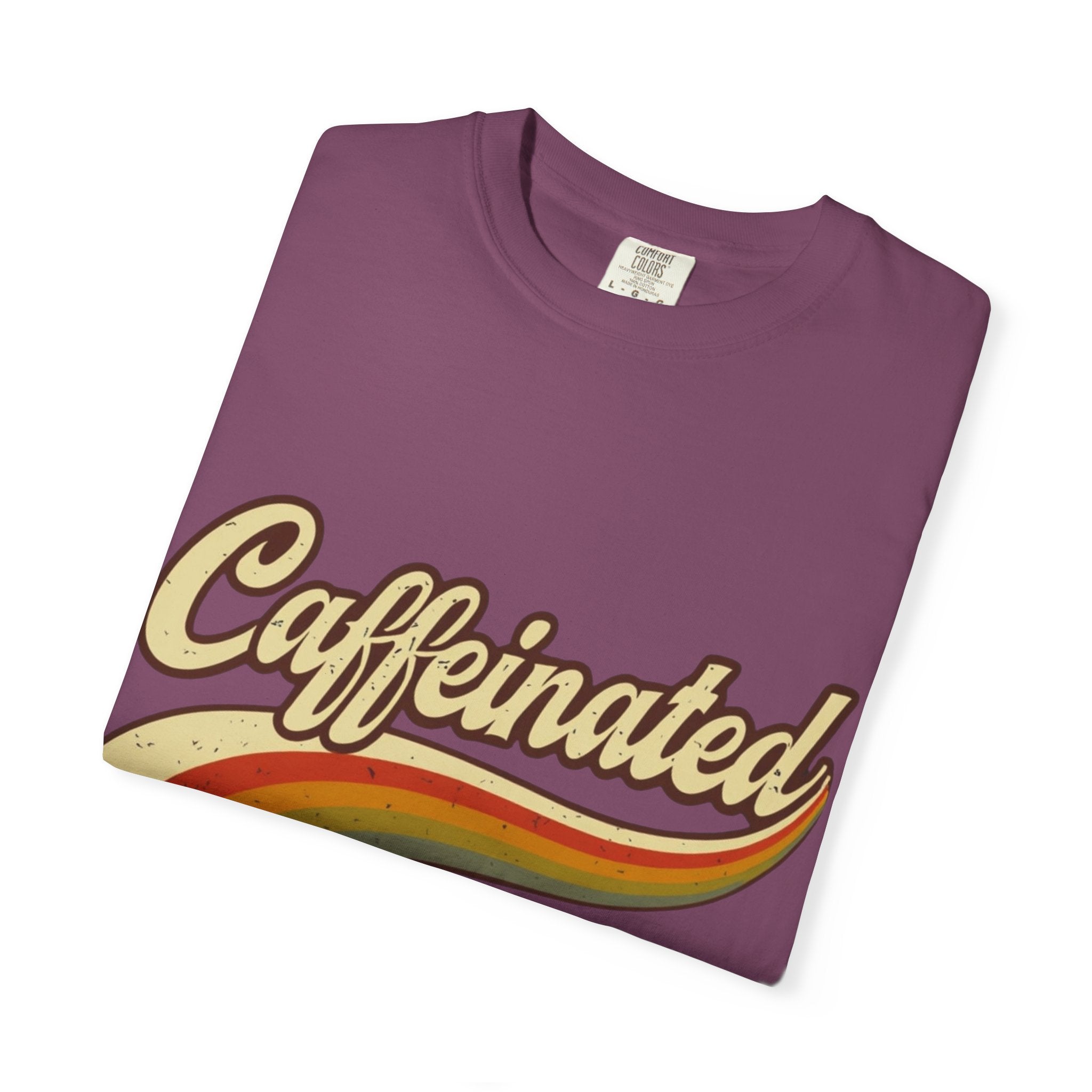 Caffeinated Retro Rainbow T-Shirt