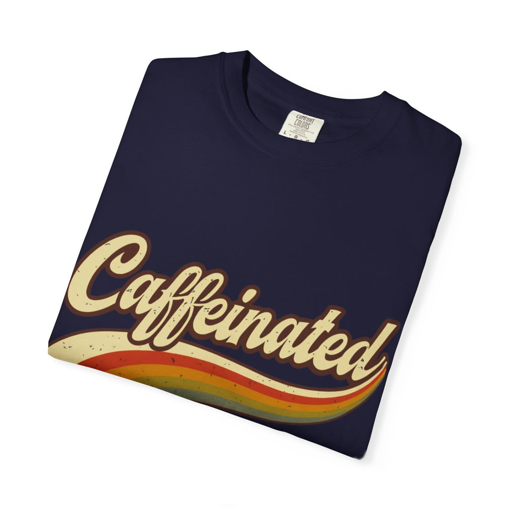 Caffeinated Retro Rainbow T-Shirt