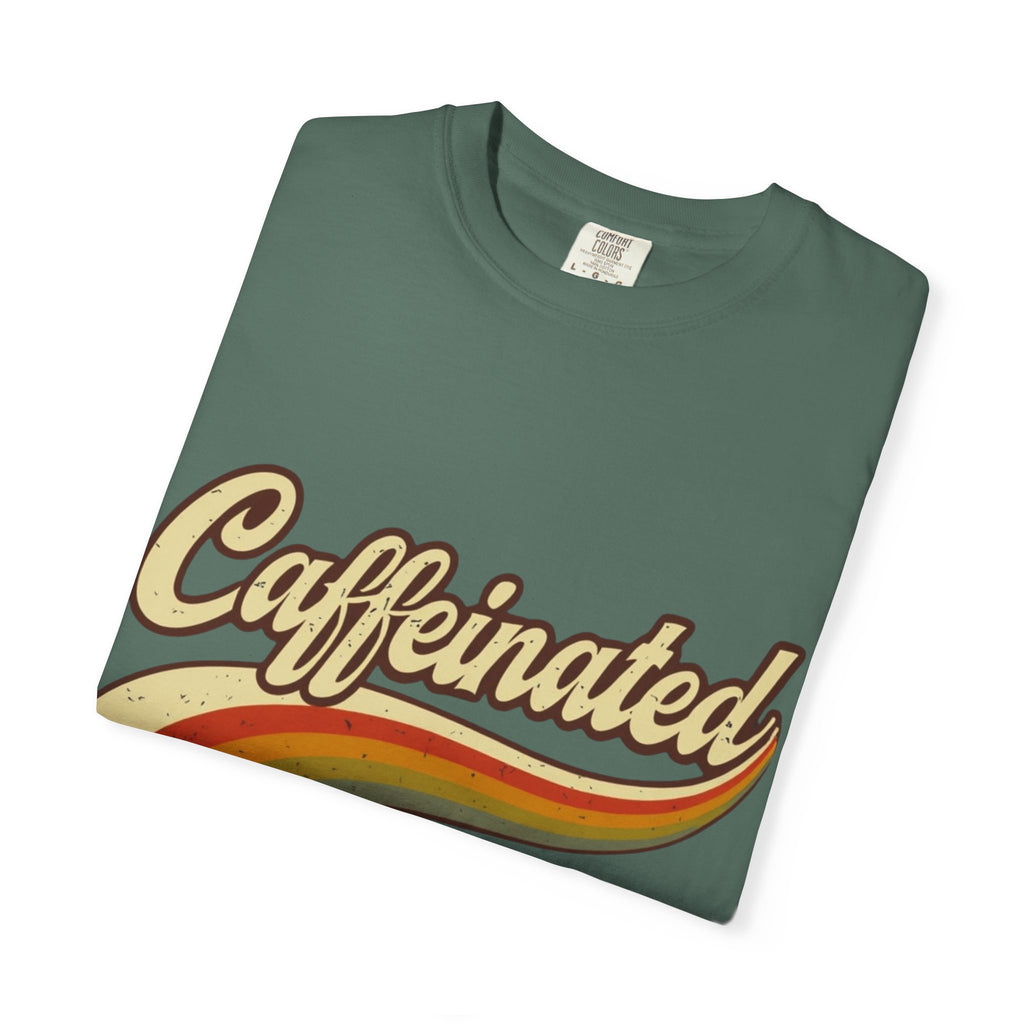 Caffeinated Retro Rainbow T-Shirt