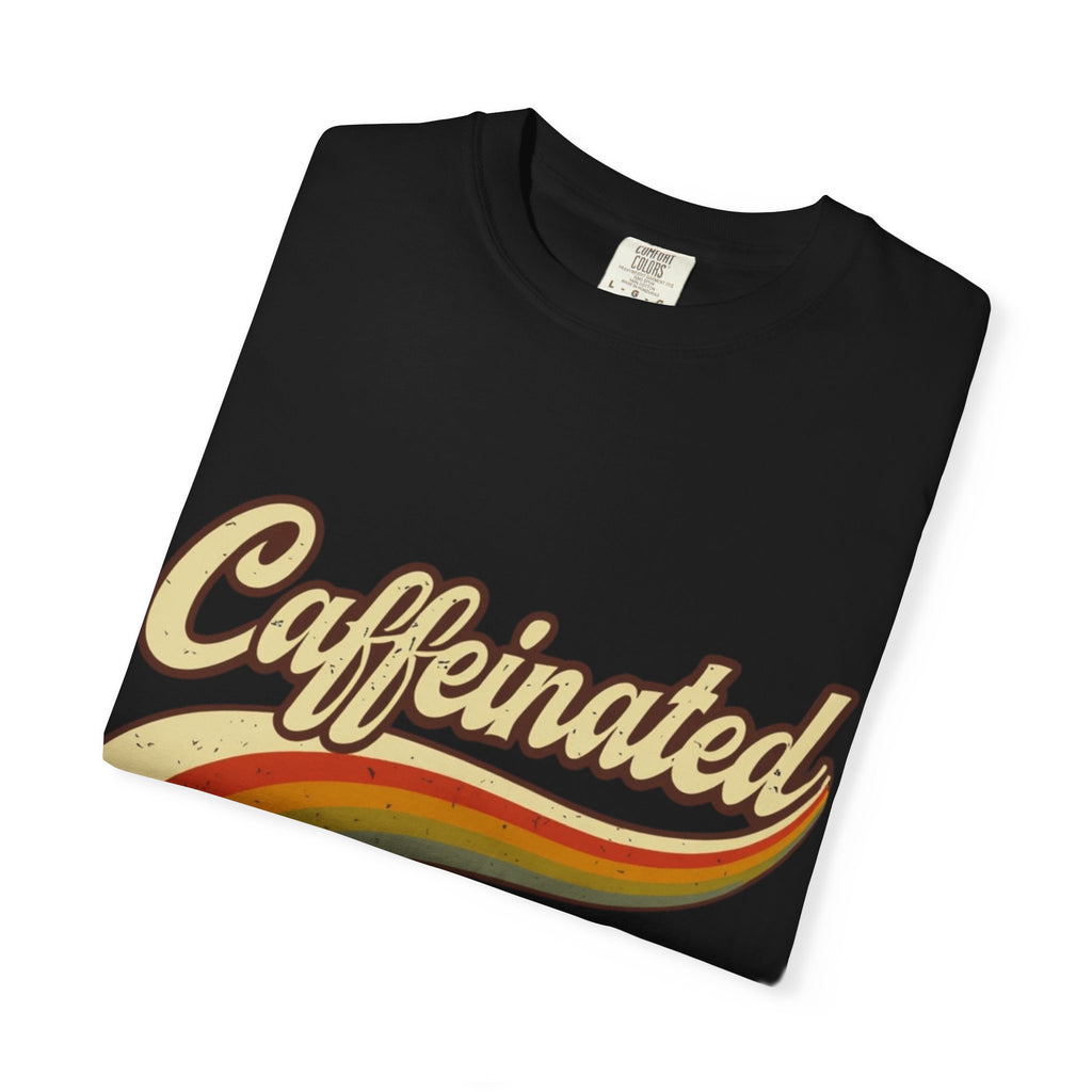 Caffeinated Retro Rainbow T-Shirt
