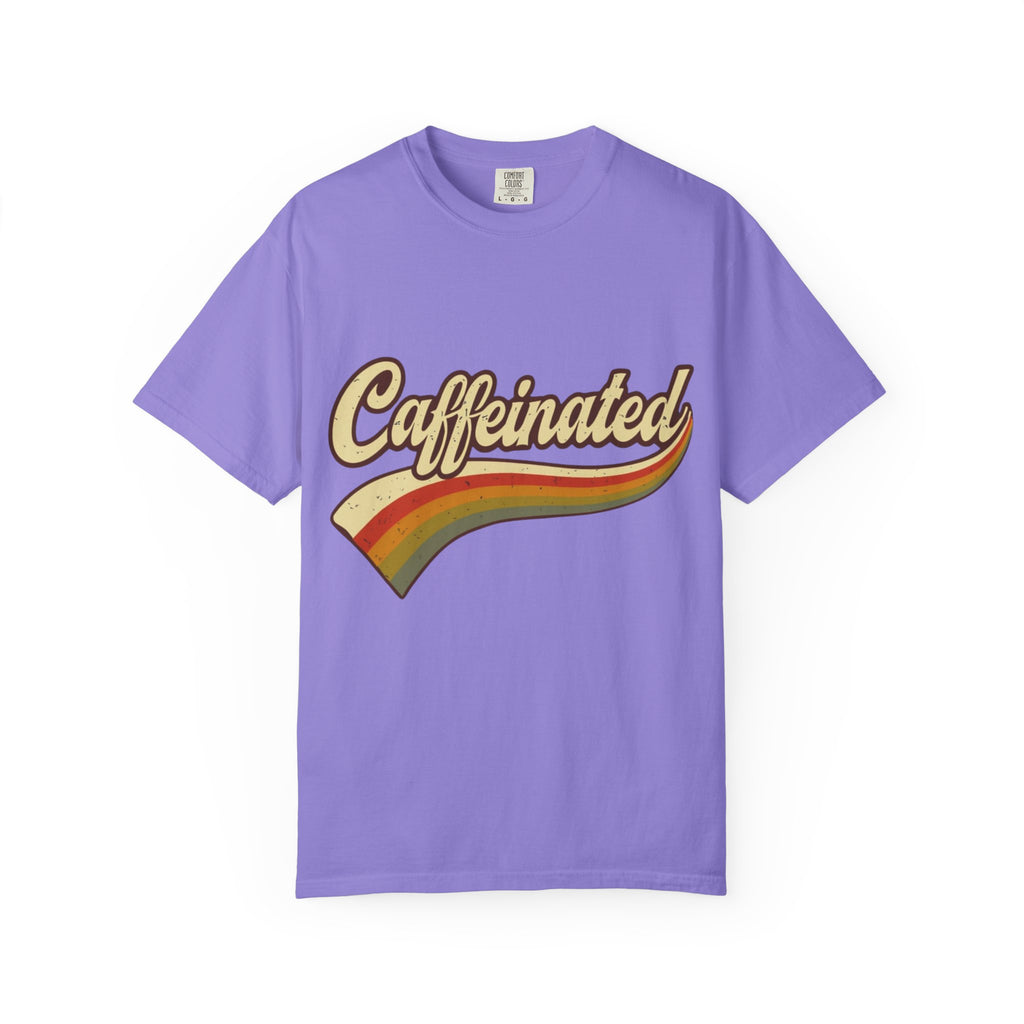 Caffeinated Retro Rainbow T-Shirt