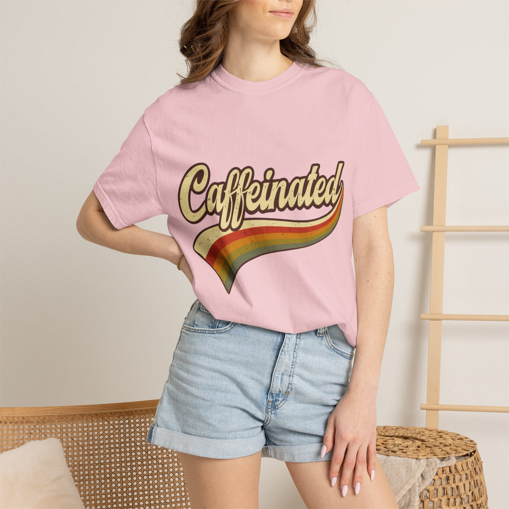 Caffeinated Retro Rainbow T-Shirt