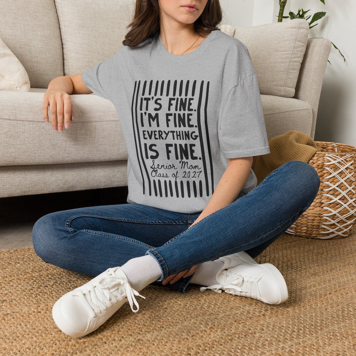 T-Shirt — "It's Fine. I'm Fine. Everything Is Fine" Graphic Tee