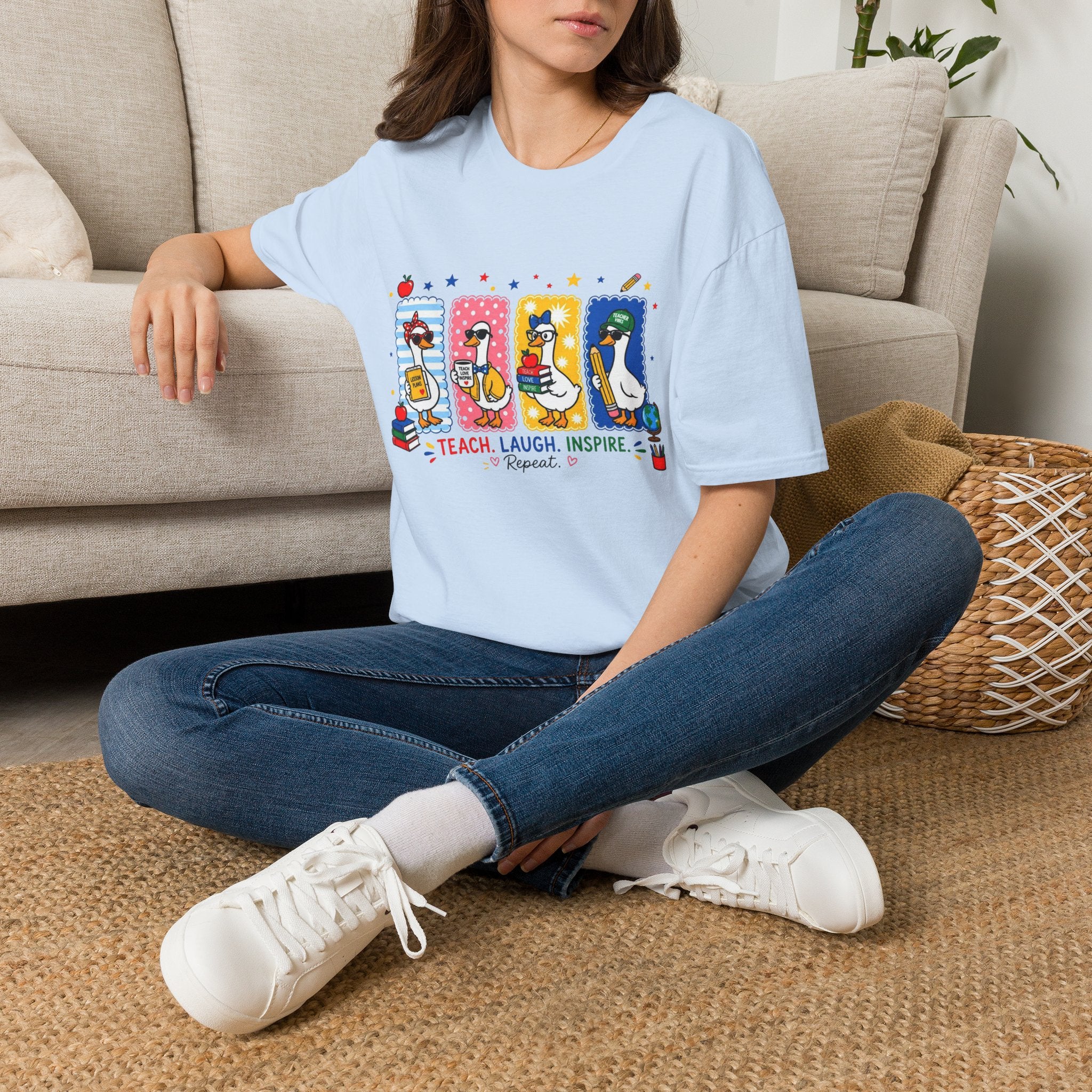 Teacher Ducks Graphic T-Shirt