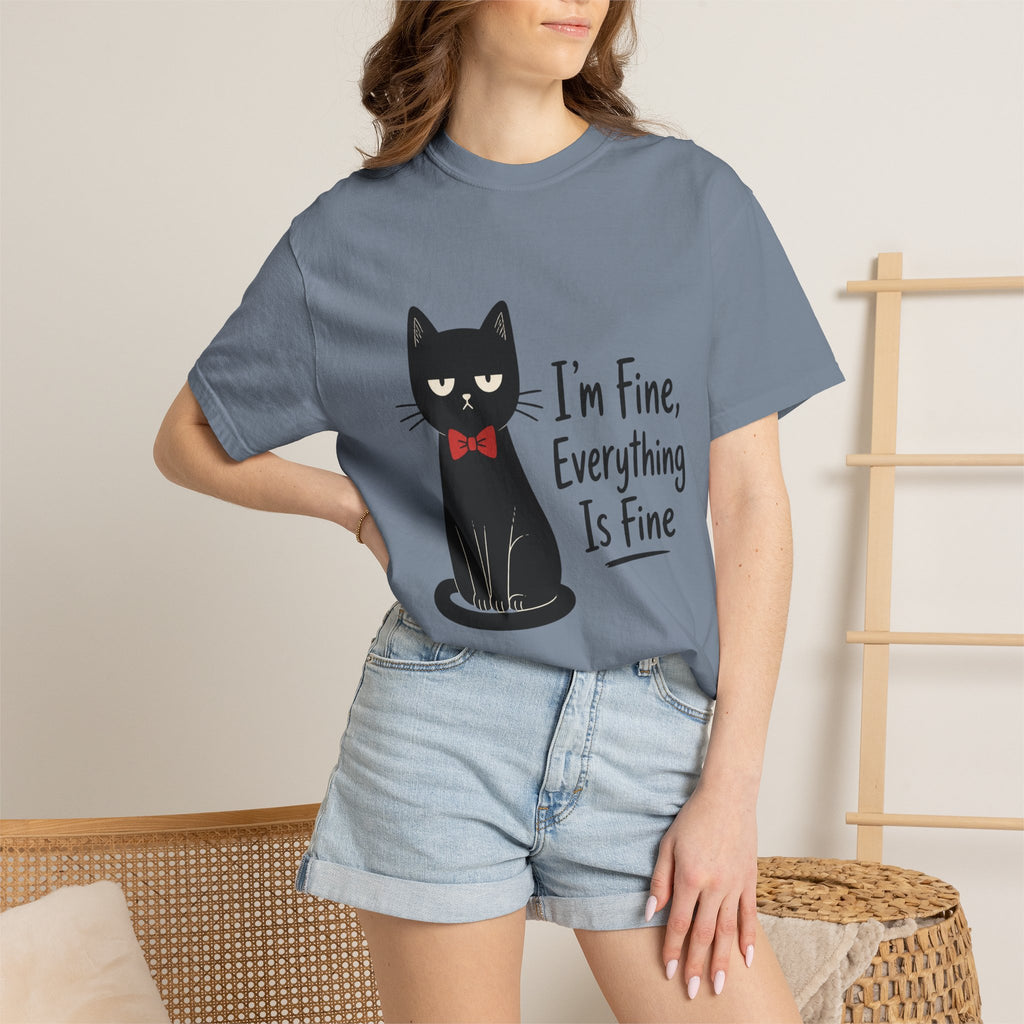 I'm Fine Everything Is Fine Cat T-Shirt