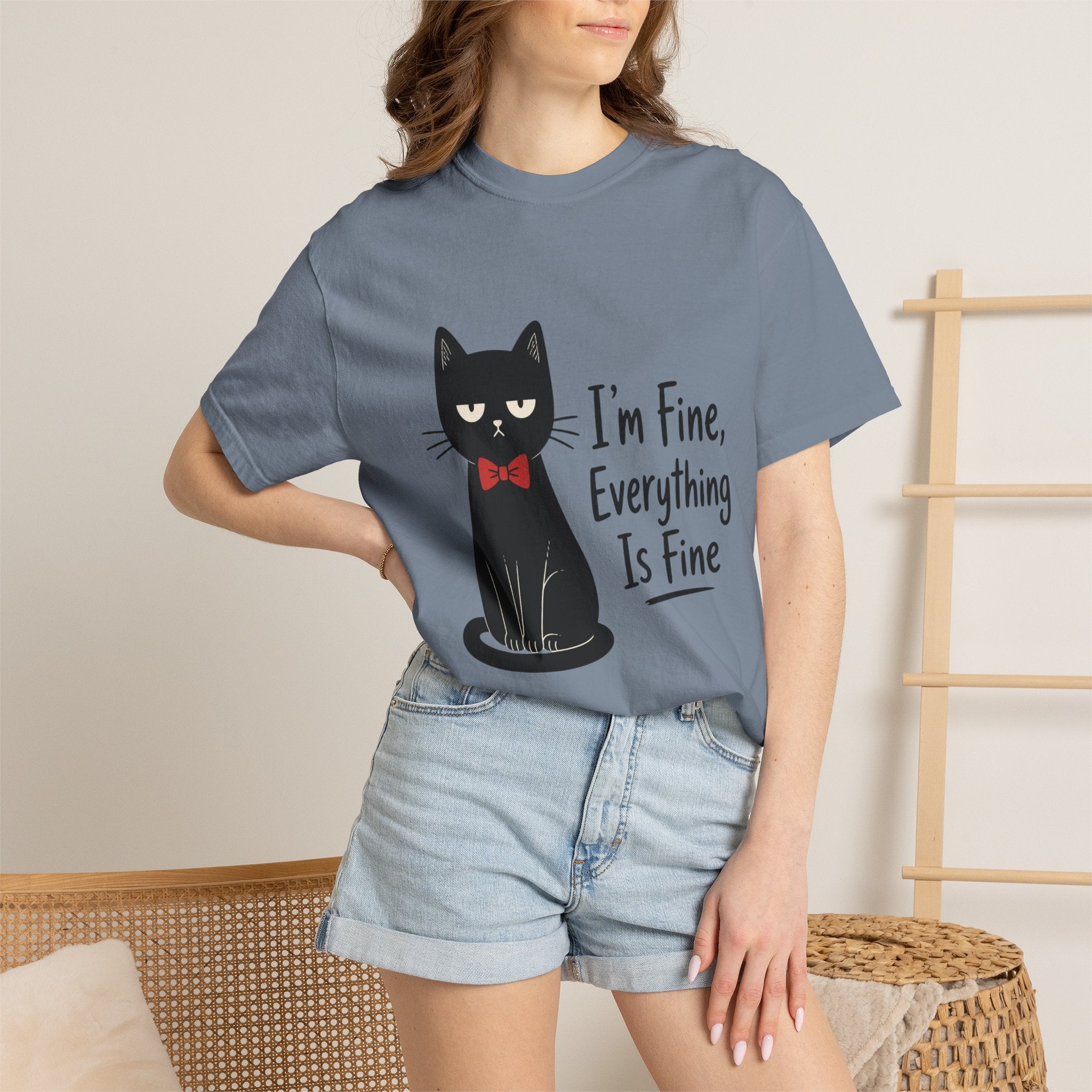 I'm Fine Everything Is Fine Cat T-Shirt