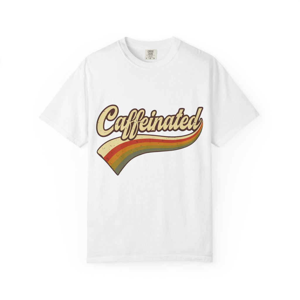 Caffeinated Retro Rainbow T-Shirt
