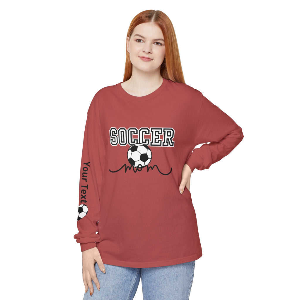 Personalized Soccer Mom Long Sleeve T-Shirt