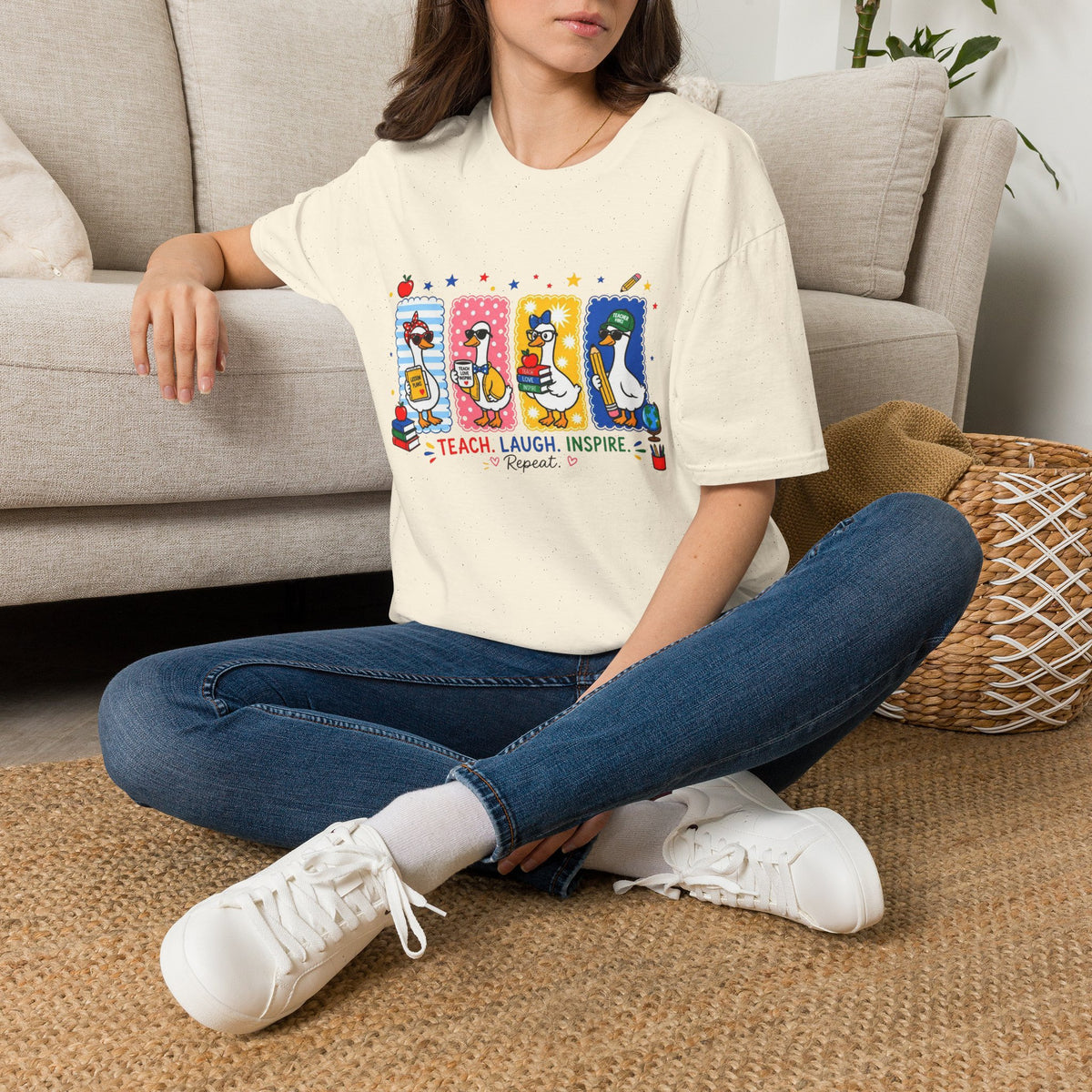 Teacher Ducks Graphic T-Shirt