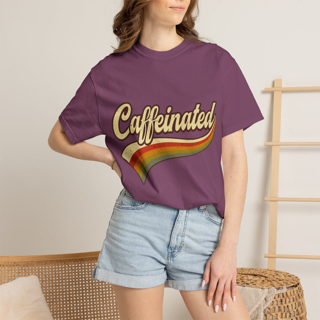 Caffeinated Retro Rainbow T-Shirt