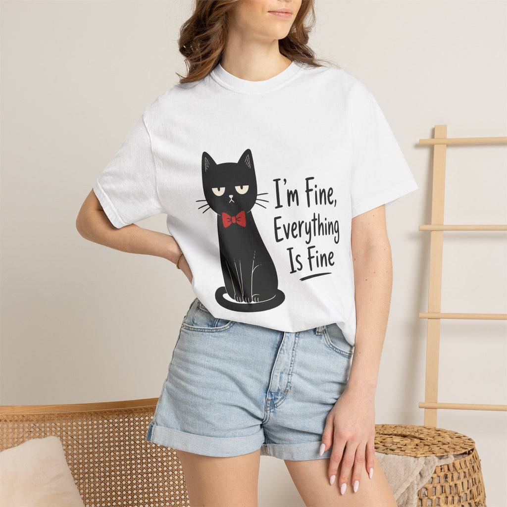 I'm Fine Everything Is Fine Cat T-Shirt