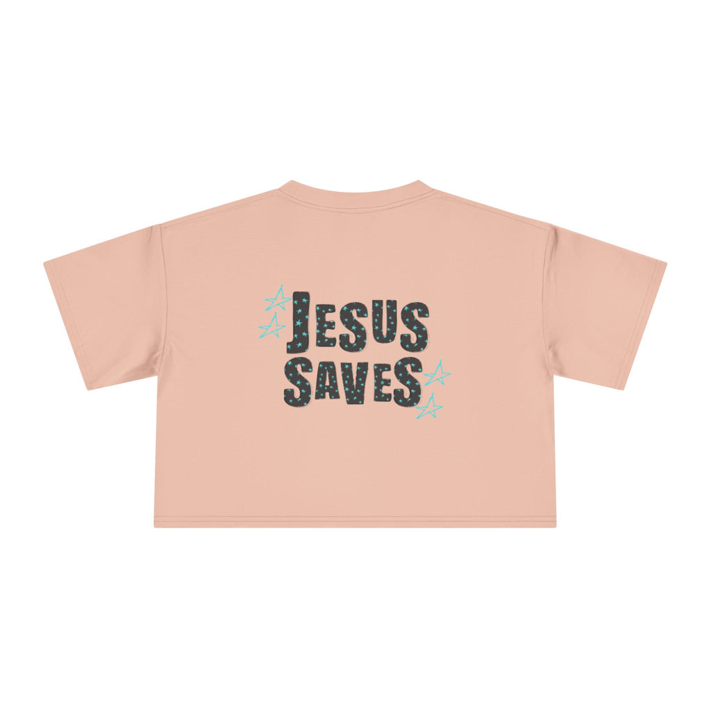 Jesus Saves Women's Crop Tee
