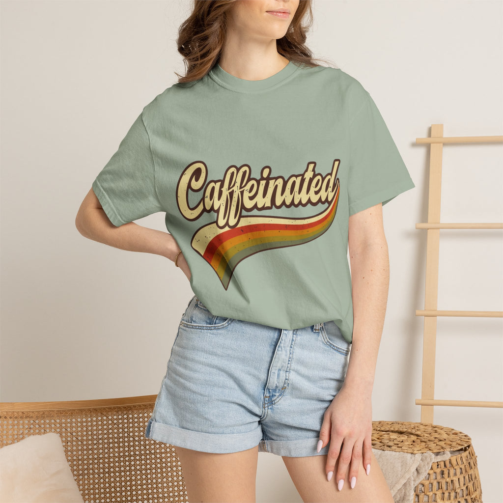 Caffeinated Retro Rainbow T-Shirt