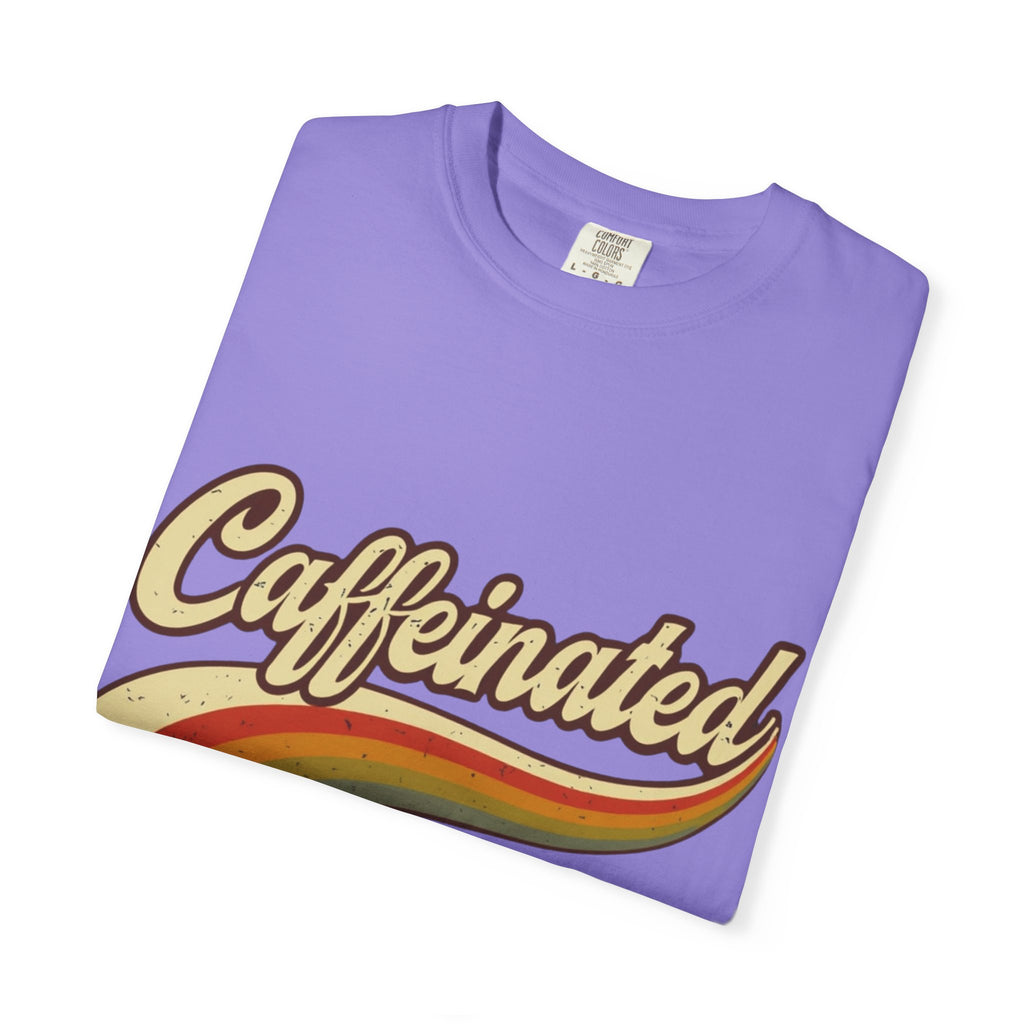 Caffeinated Retro Rainbow T-Shirt