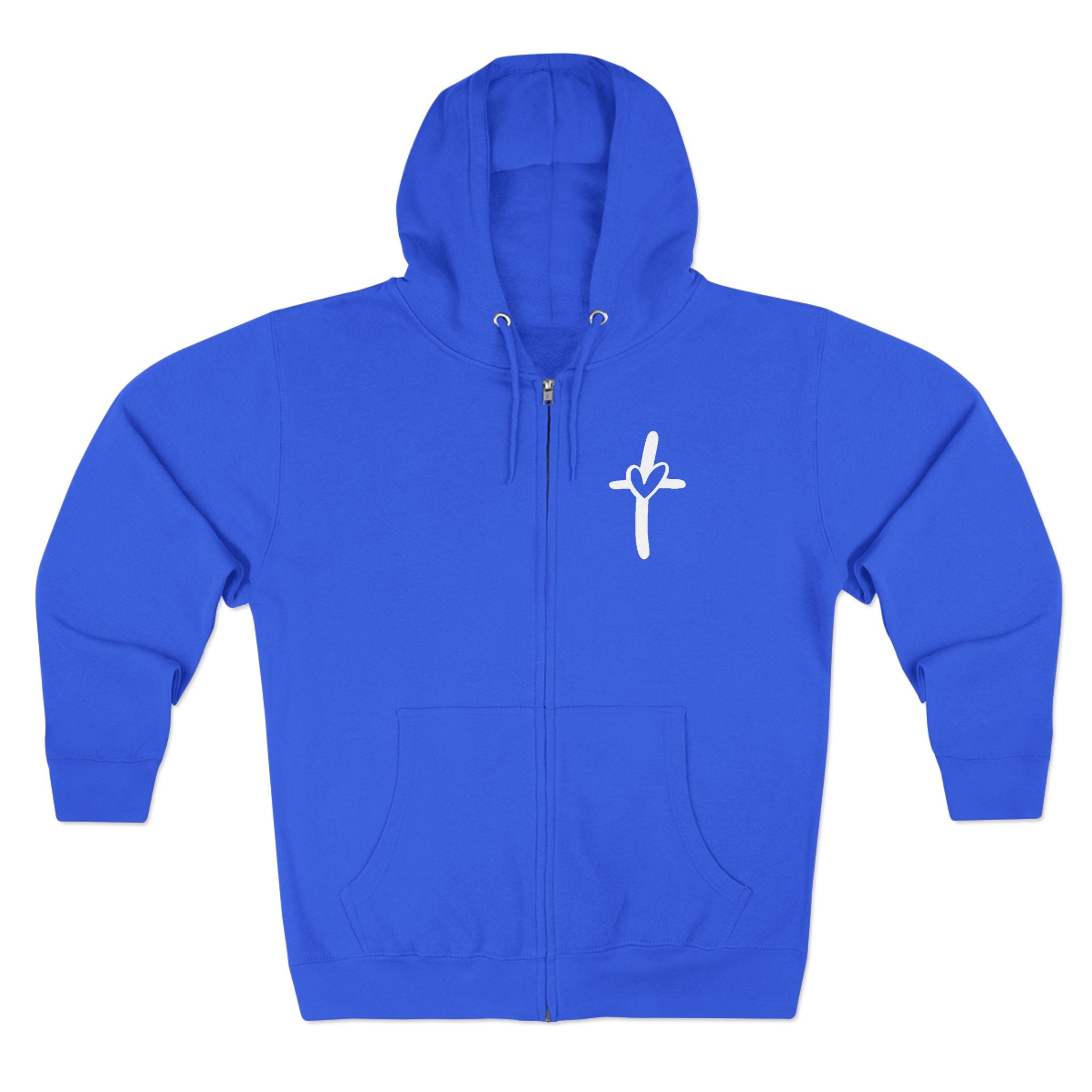 Cross & Heart Zip Hoodie
