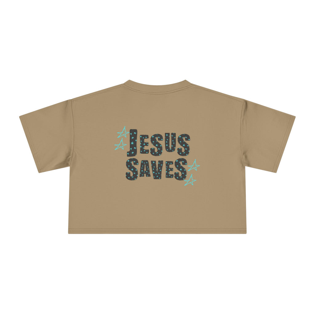 Jesus Saves Women's Crop Tee