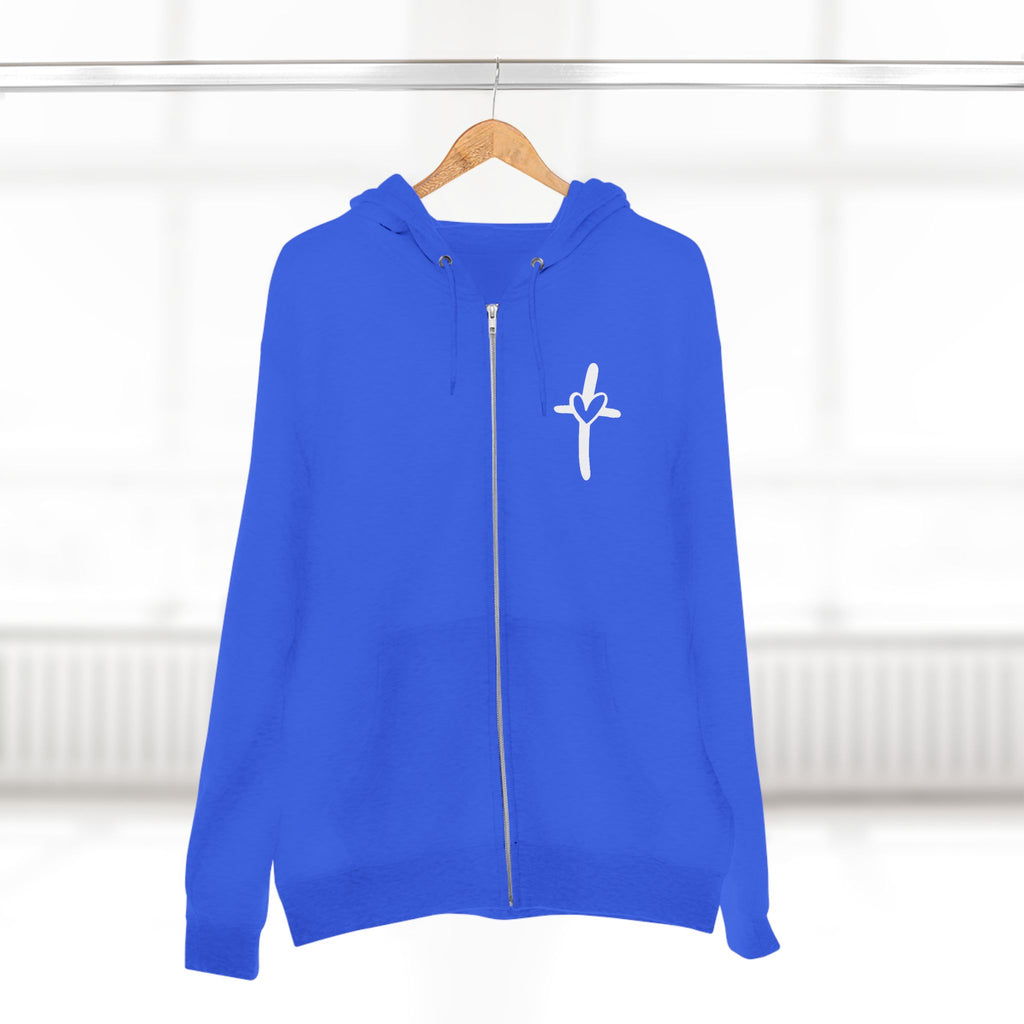 Cross & Heart Zip Hoodie
