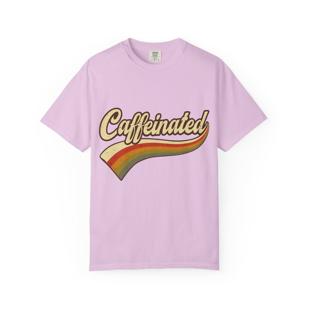 Caffeinated Retro Rainbow T-Shirt