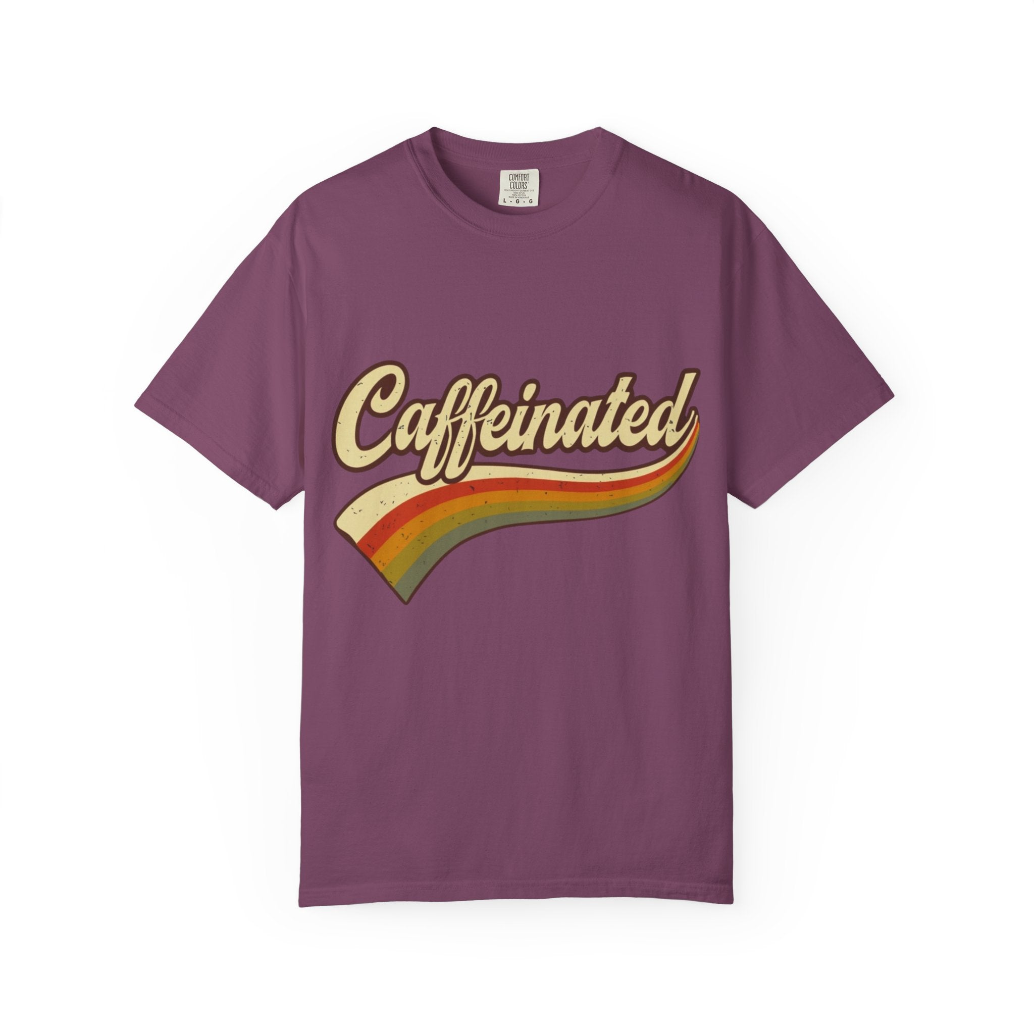 Caffeinated Retro Rainbow T-Shirt