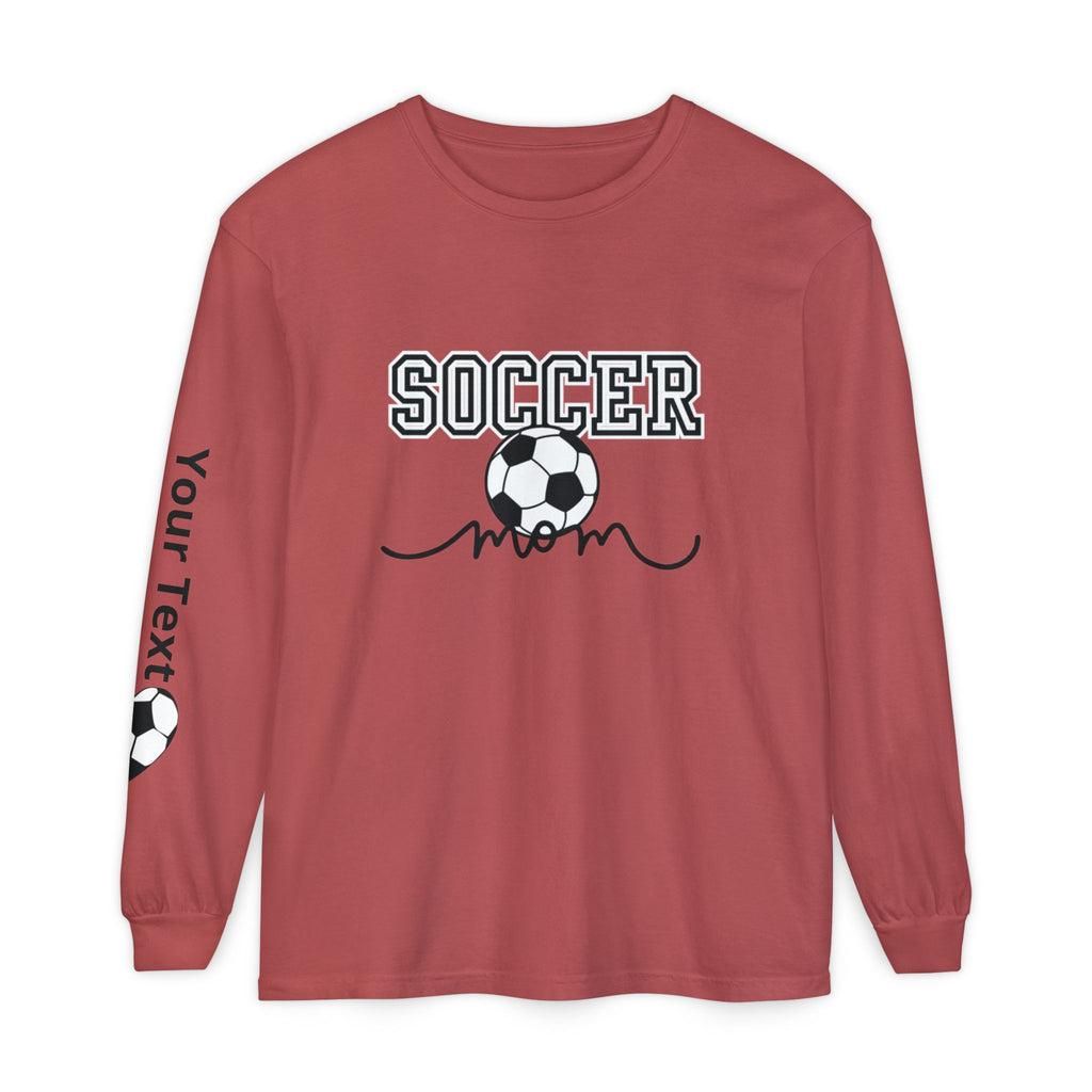 Personalized Soccer Mom Long Sleeve T-Shirt