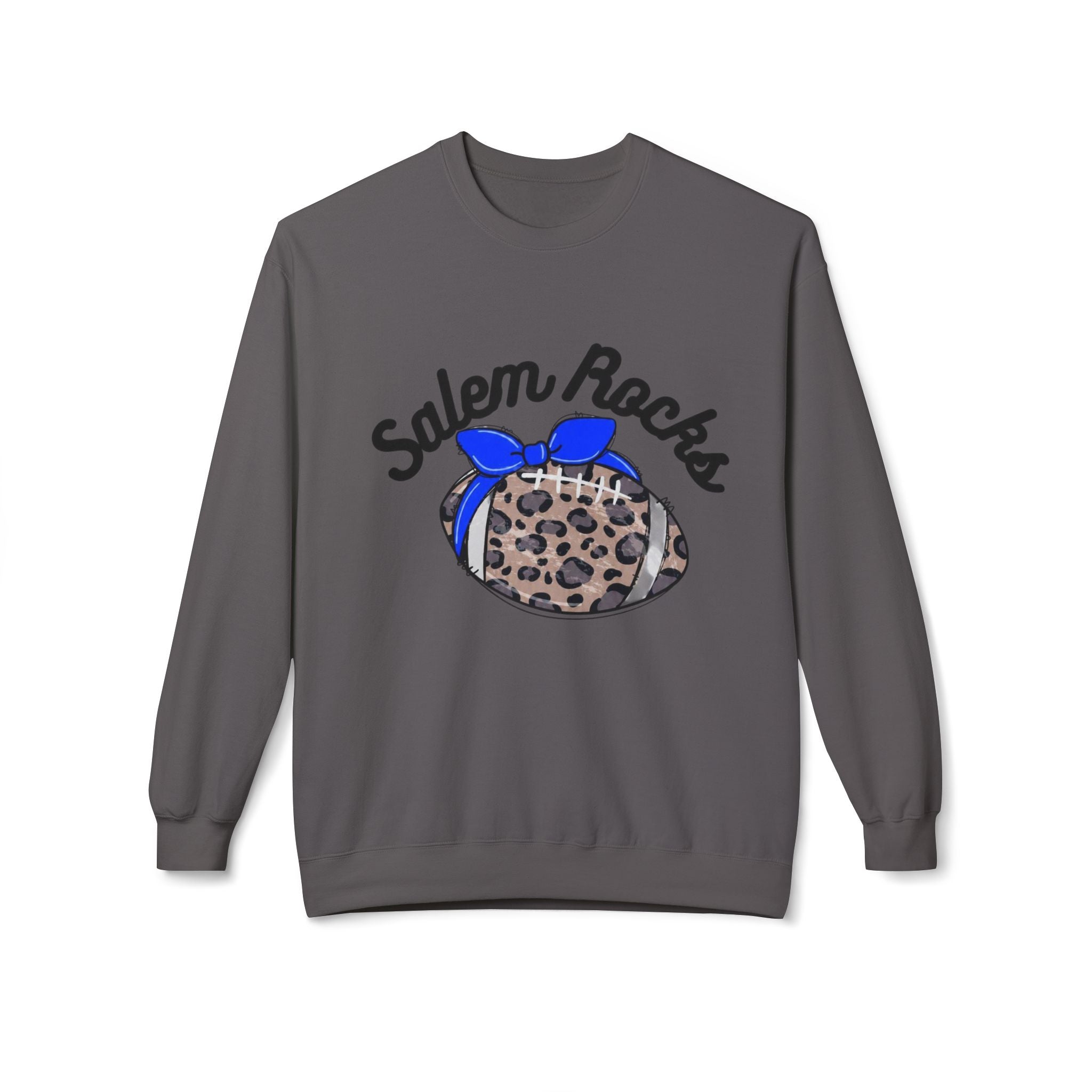Salem Rocks Football Crewneck Sweatshirt, Unisex Fleece Pullover, Comfortable Streetwear