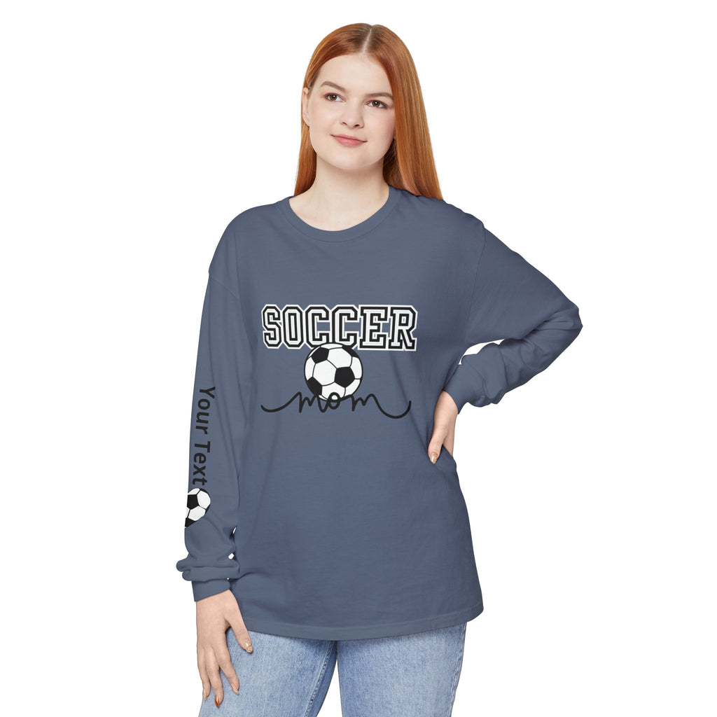 Personalized Soccer Mom Long Sleeve T-Shirt
