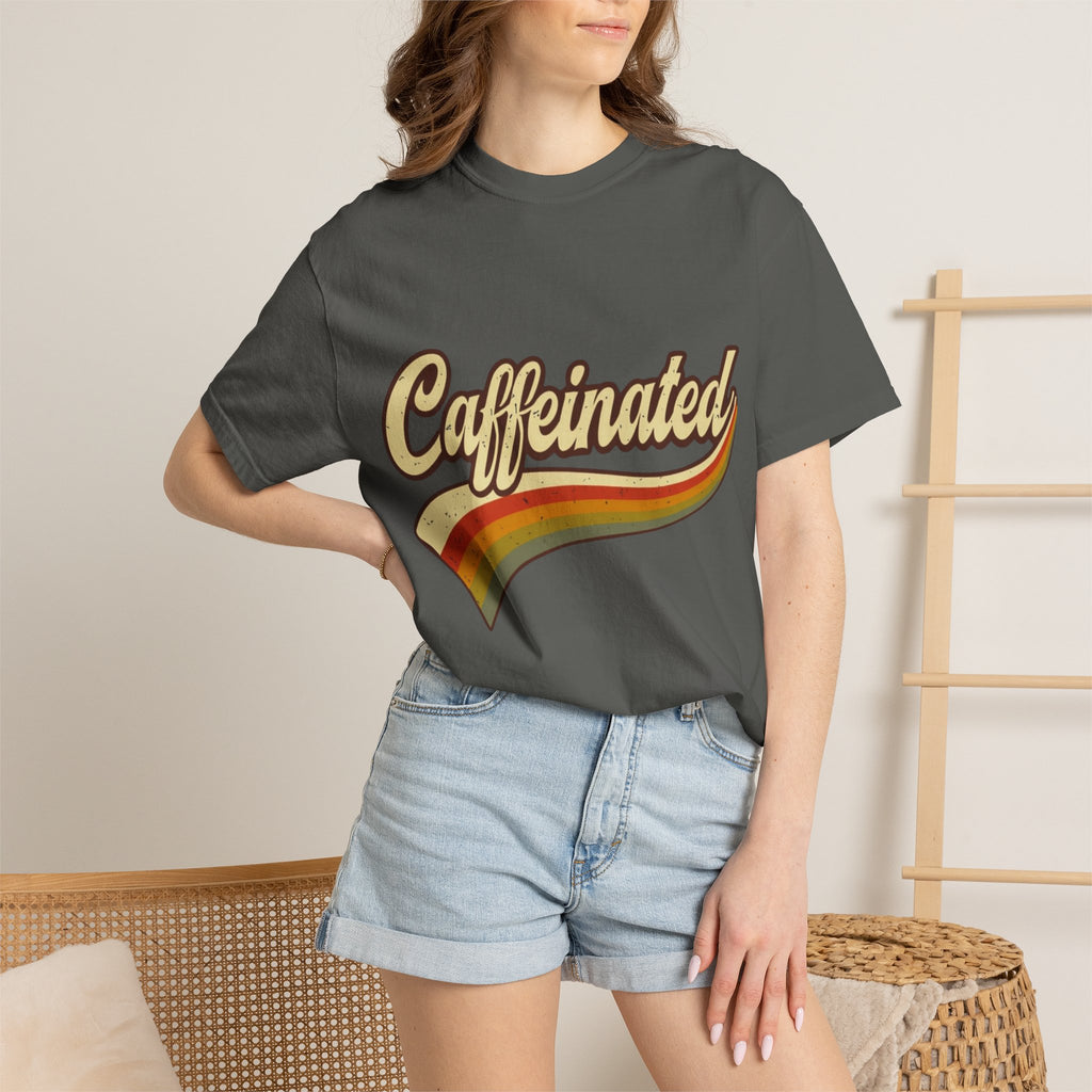 Caffeinated Retro Rainbow T-Shirt