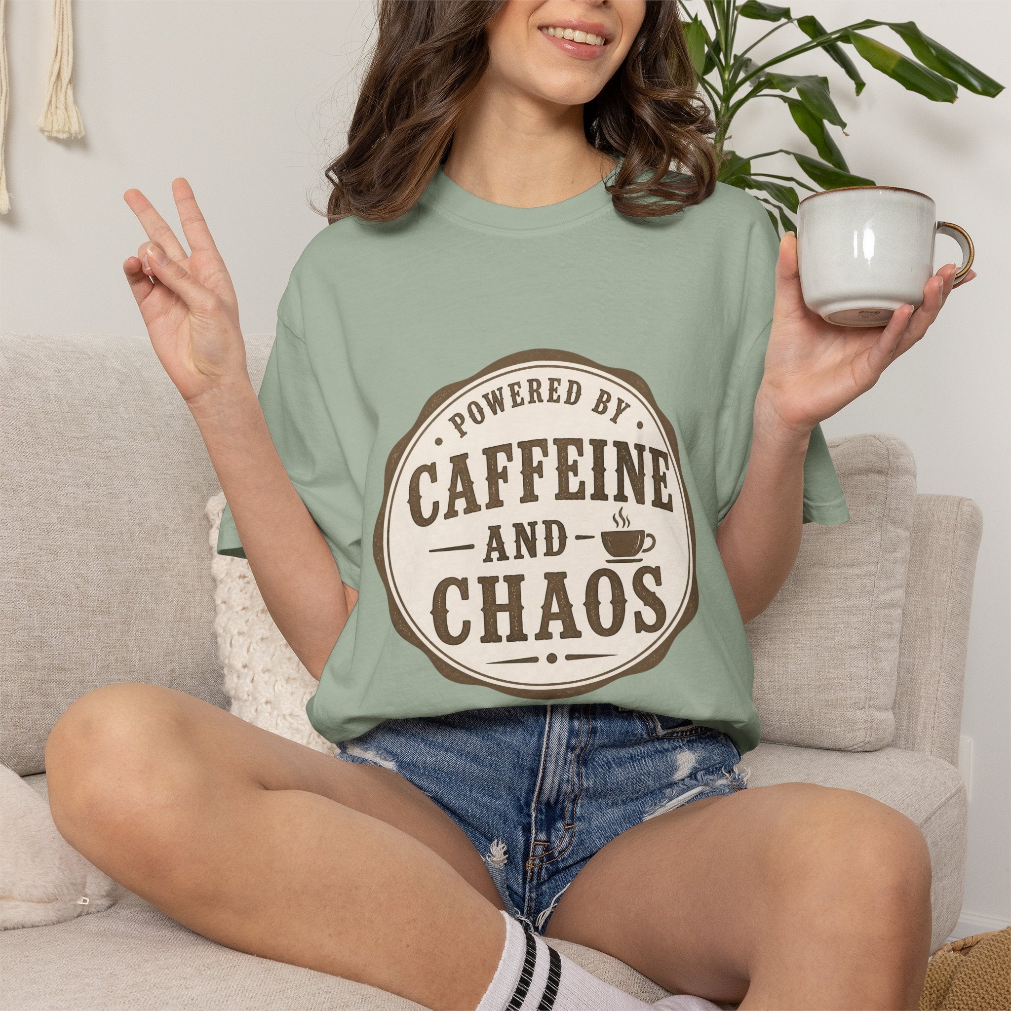Caffeine and Chaos T-Shirt