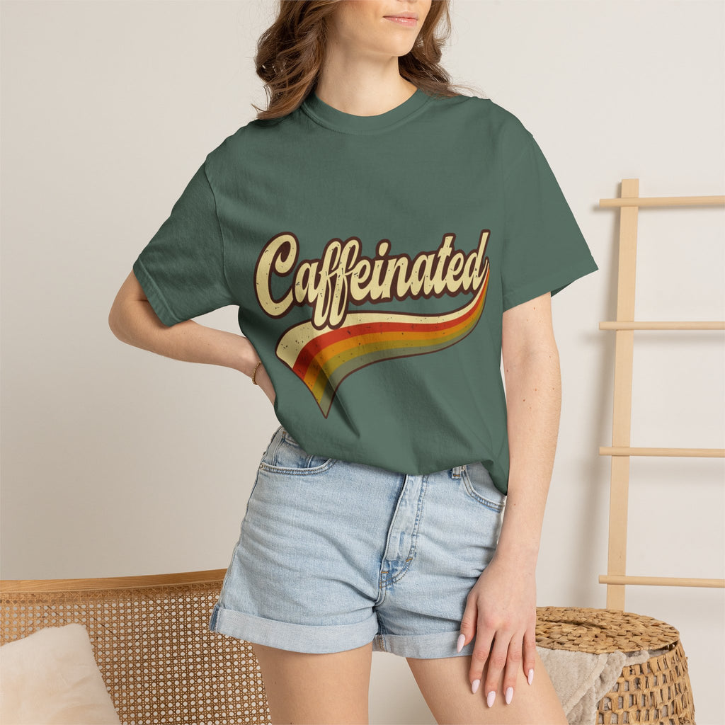 Caffeinated Retro Rainbow T-Shirt