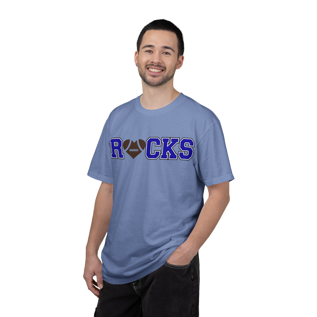 Football Rocks Unisex Garment-Dyed T-shirt