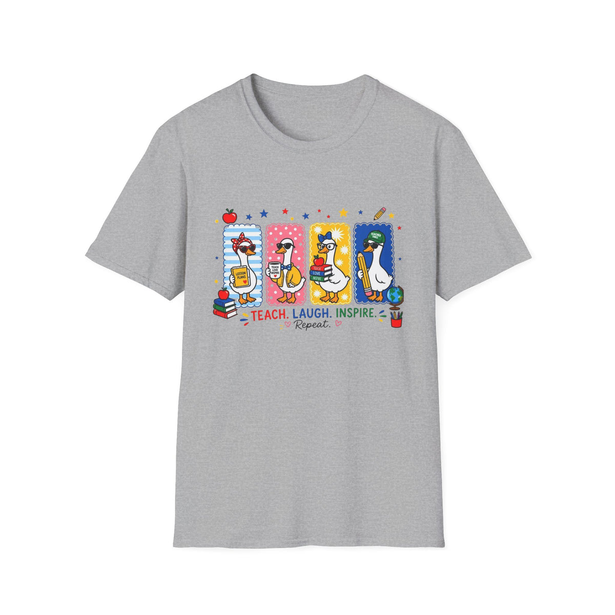 Teacher Ducks Graphic T-Shirt