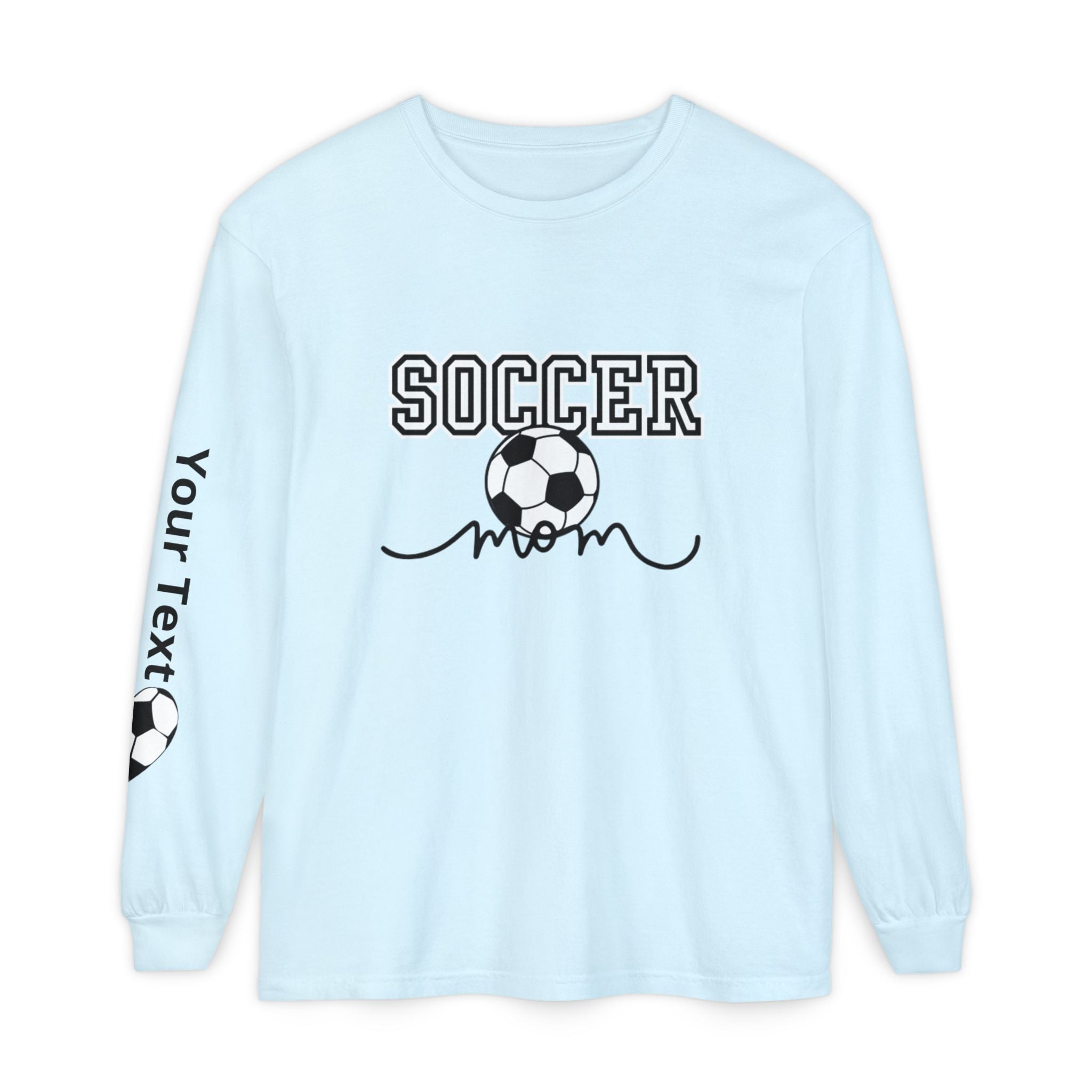 Personalized Soccer Mom Long Sleeve T-Shirt